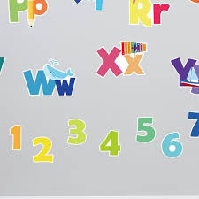 Alphabets Numbers Removable Fabric