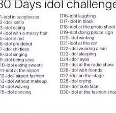 30 day idol challenge cryes amino