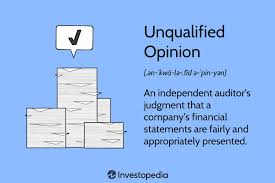unqualified opinion what the term