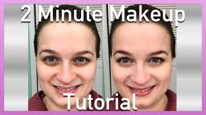 how to do your makeup in 2 minutes