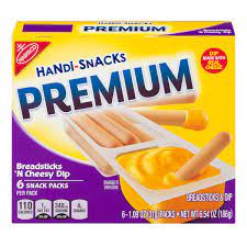 handi snacks premium breadsticks