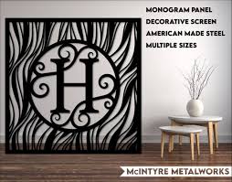 Monogram Decorative Panel Metal Letter