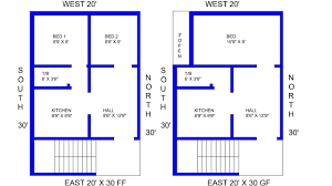 20 30 East Face House 2 Bedroom Plan