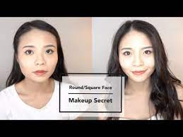 makeup tips for round square face shape