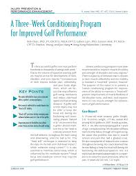 pdf a three week conditioning program