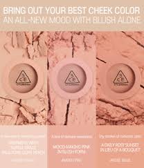 3ce mood recipe face blush mono pink