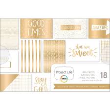 Project Life Gold And Bold 4x6 Card Pad
