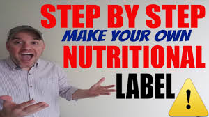 how to make a nutritional label step