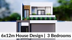 6x12 meters modern house design idea