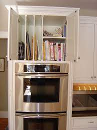 Cook Books And Tray Storage Above Oven