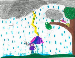 weather drawing a little rain must