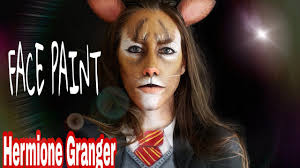 hermione granger as a cat body paint