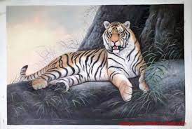 Handmade Tiger Animal Wall Art