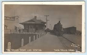 railroad depot 1909 postcard