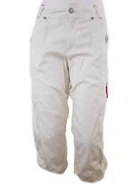 Details About Esmara Size 10 Trousers 3 4 Pockets Cotton 100 White
