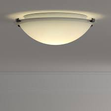 Sea Gull Lighting Clip Ceiling 12 25 In W 2 Light Brushed Nickel Flush Mount 7543502 962 The Home Depot
