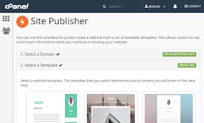 How To Use Cpanel Site Publisher To Create A New Website