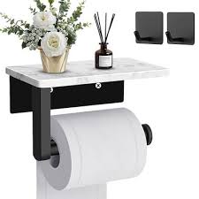 Hronta Toilet Paper Holder With Marble