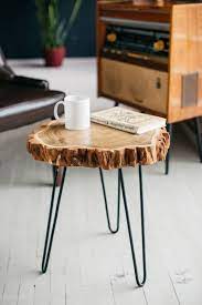 Coffee Table Rustic Wood Slab