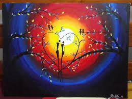 Evening Love Acrylic Canvas Shape