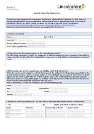 free 11 capacity essment forms in