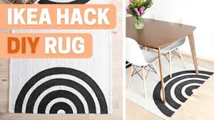 diy rug with painted arches ikea hack