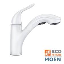 moen brecklyn single handle pull out sprayer kitchen faucet with power clean