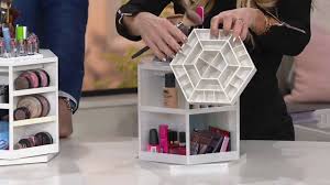 tabletop spinning cosmetic organizer by