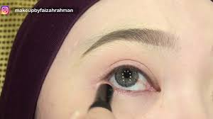 tutorial makeup mata dan kening eye