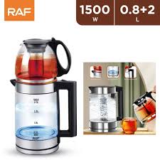 Raf 1500w Double Glass Electric Kettle