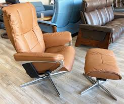 paloma copper leather recliner chair