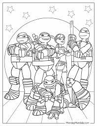 30 ninja turtles coloring pages free