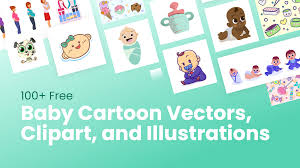 baby cartoon vectors clipart