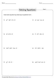 Quadratics Solving Quadratic Equations