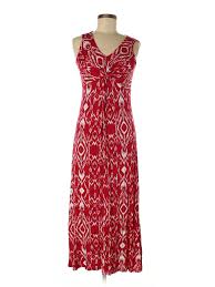 Details About St Johns Bay Women Red Casual Dress Med Petite