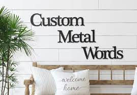 Custom Metal Words Your Custom Text