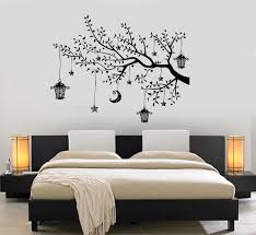 Wall Decal Branch Tree Moon Lantern For