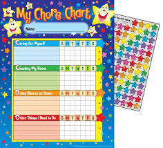 25 Childrens Star Progress Reward Behavior Chore Chart 100