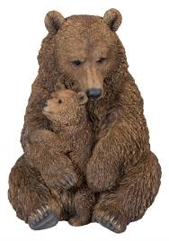 Life Like Mother And Baby Brown Bear A