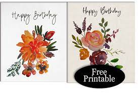 free printable flower fl birthday