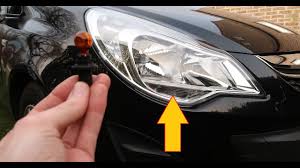 turn signal bulb change headlight opel