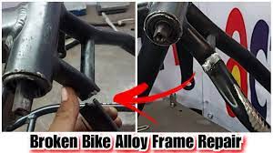 broken bike aluminum frame repair