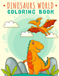 Free printable jurassic world coloring pages | dinosaur. Dinosaur World Coloring Book Dinosaur Coloring Books For Kids 3 8 Jurassic World Coloring Books For Boys And Girls Gift Ideas For Son And Daughter Coloring Book Noveca 9798674507239 Amazon Com Books