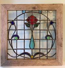 Vintage Style Stained Glass Window