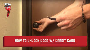 Maybe you would like to learn more about one of these? How To Credit Card Door Open Door With Credit Card