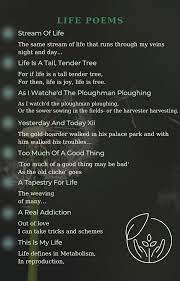 life poems best poems for life