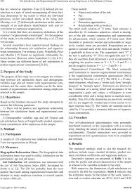 Organizational Commitment  job satisfaction and intention to stay      Need Theories      Questionnaire used  Effects of Organizational Climate  on Employee    