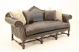 Wild West Tooled Leather Sofa Luxury