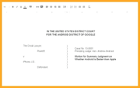 Legal Paper Template Free Legal Pleading Template White