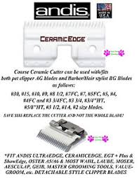 Details About Andis Ceramicedge Coarse Replacement Clipper Blade Ceramic Cutter Fits 3 3 4fc